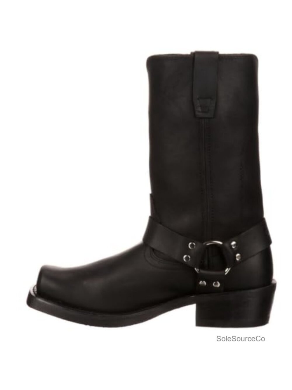 Harness Western Boot Full-Grain Leather Snoot Toe Mid-Calf